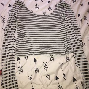 forever 21 zebra stripped crop-top